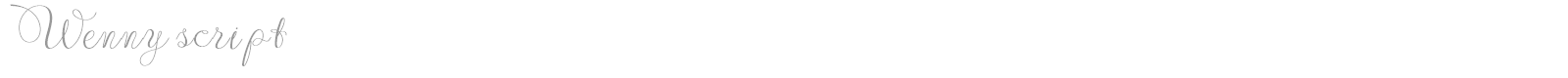 Wenny Script font preview